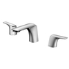 Artículos sanitarios de alta calidad, grifos de 3 agujeros, grifo mezclador cromado para montaje en cubierta, grifo para lavabo de baño