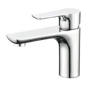 Grifo mezclador de lavabo de lavabo cromado de cobre cromado